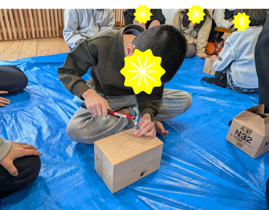 しろきちをつくった大工さんと木工に挑戦🌳