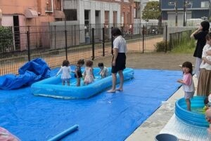 ぽかぽかさんさんクラブ　水遊び🐳